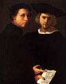 portrait of two friends